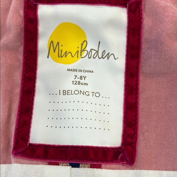 Mini Boden pink velvet gold embroidered military jacket girls 7-8 years - Picture 11 of 12